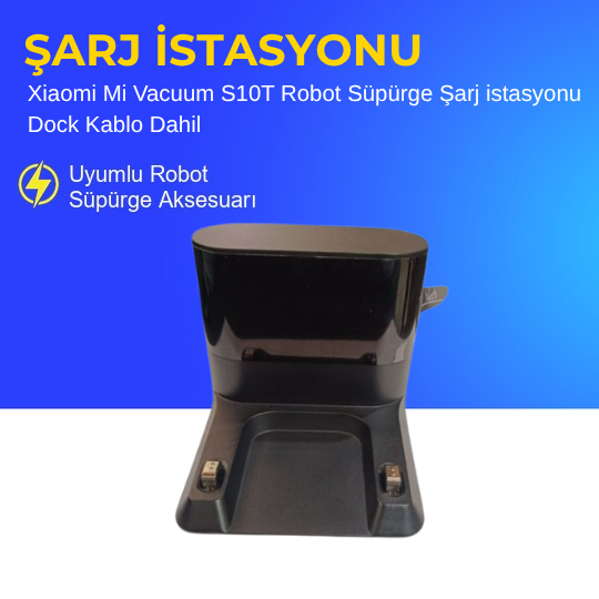 Xiaomi Mi Vacuum S10T Robot Süpürge Şarj istasyonu Dock Kablo Dahil