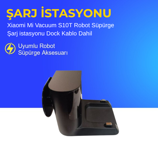 Xiaomi Mi Vacuum S10T Robot Süpürge Şarj istasyonu Dock Kablo Dahil