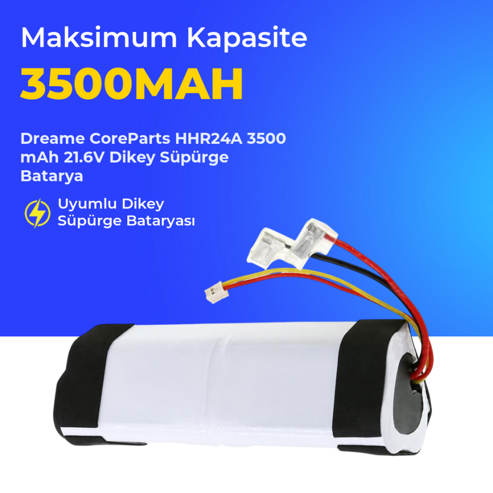 Dreame CoreParts HHR24A 3500 mAh 21.6V Dikey Süpürge Batarya