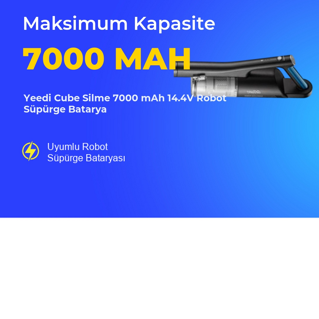 Yeedi Cube Silme 7000 mAh 14.4V Robot Süpürge Batarya