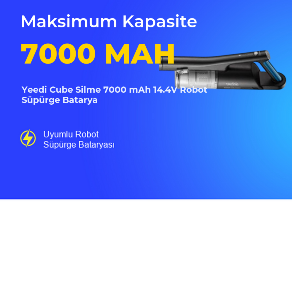 Yeedi Cube Silme 7000 mAh 14.4V Robot Süpürge Batarya
