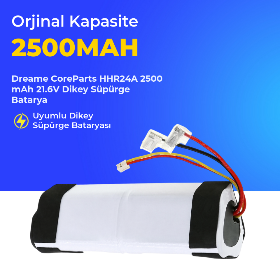Dreame CoreParts HHR24A 2500 mAh 21.6V Dikey Süpürge Batarya