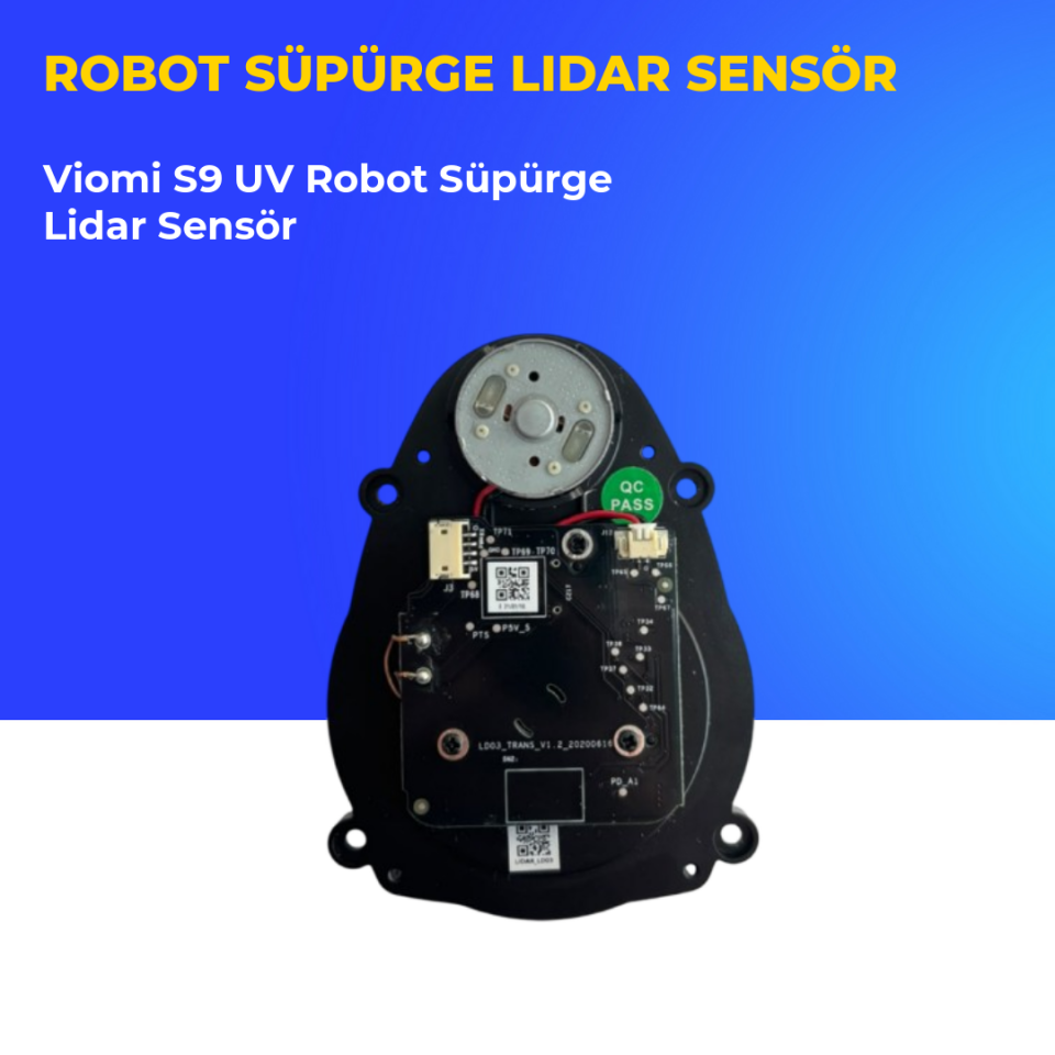 Viomi S9 UV Robot Süpürge Lidar Sensör