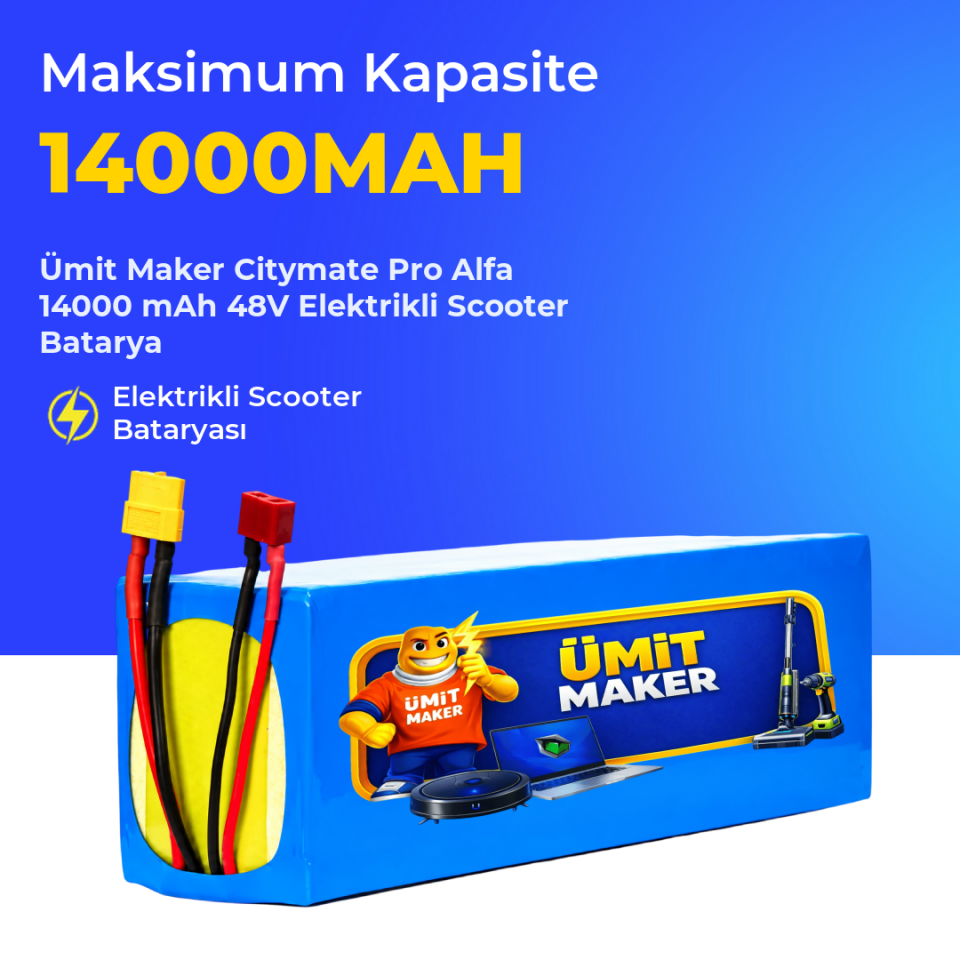 Citymate Pro Alfa 14000 mAh 48V Elektrikli Scooter Batarya