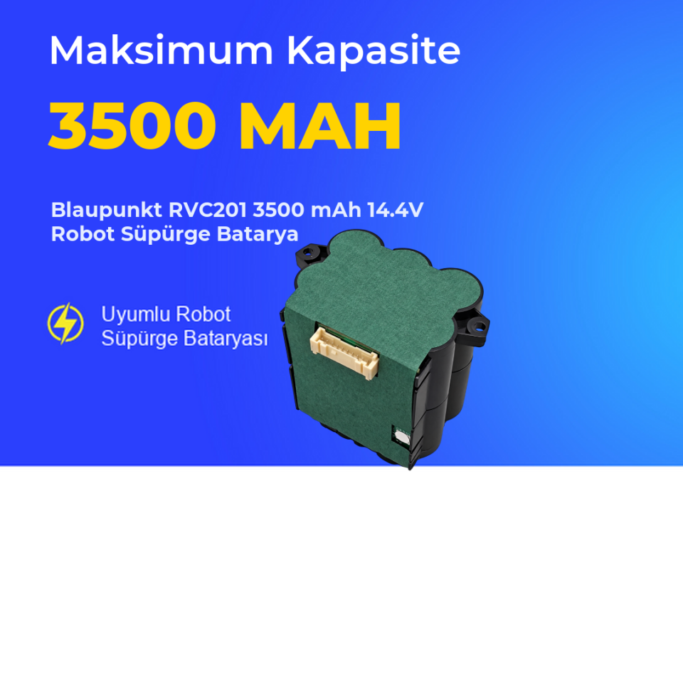 Blaupunkt RVC201 3500 mAh 14.4V Robot Süpürge Batarya