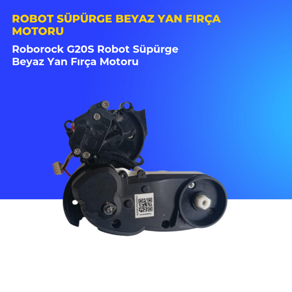 Roborock G20S Robot Süpürge Beyaz Yan Fırça Motoru