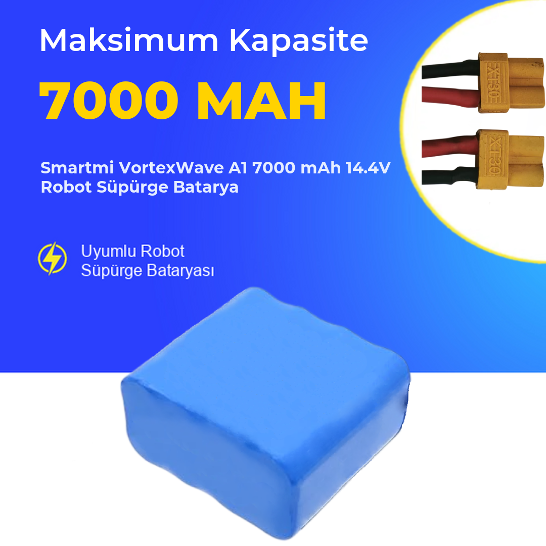 Smartmi VortexWave A1 7000 mAh 14.4V Robot Süpürge Batarya